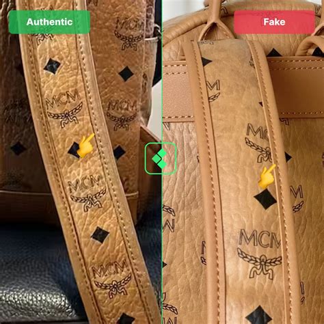 authentic vs fake mcm bags|is a mcm bag genuine.